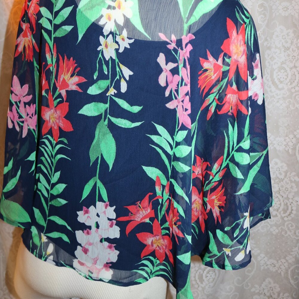Ruby Rd petite small 2 tops layered look pretty - Picture 4 of 11